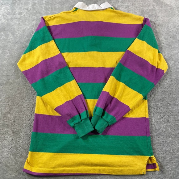 Vintage Brooks Brothers Brooksgate Rugby Shirt Mens Medium Colorful Striped USA - Picture 9 of 10